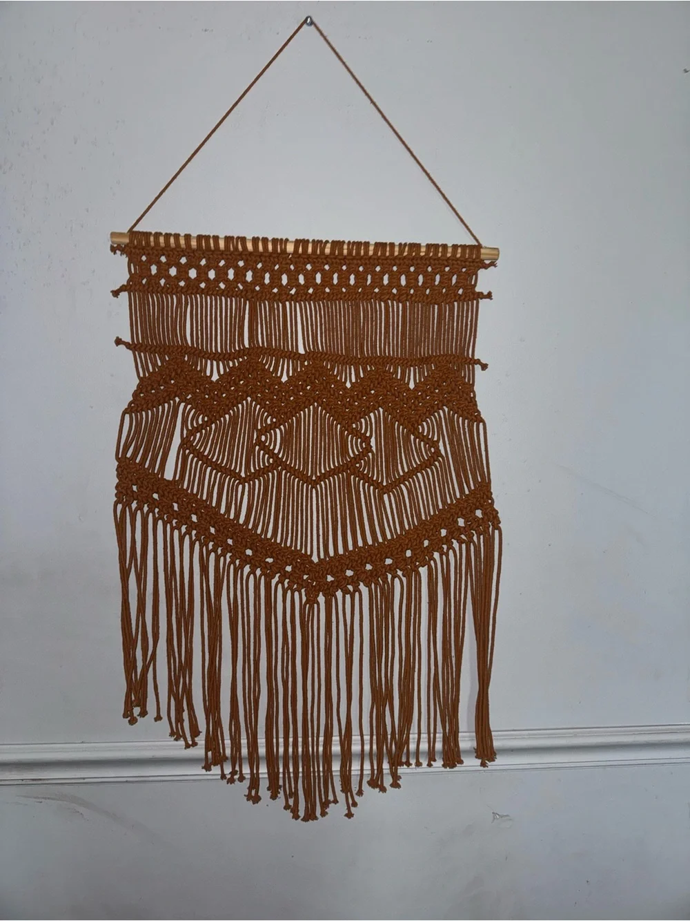 Handmade Terracotta Macramé Wall Hanging
